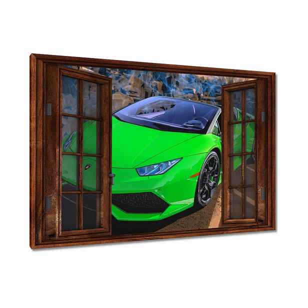 Obrazy 120x80 Zelené sportovní auto