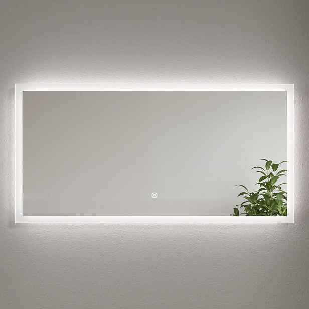 EMKE KOUPELNOVÉ ZRCADLO s dotykovým ovládáním a osvětlením, 120/60 cm