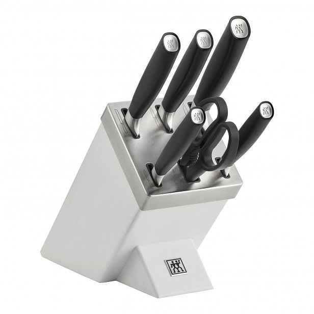 Zwilling Bílý samoostřící blok s noži All * Star, stříbrné logo, 7 ks 1022776