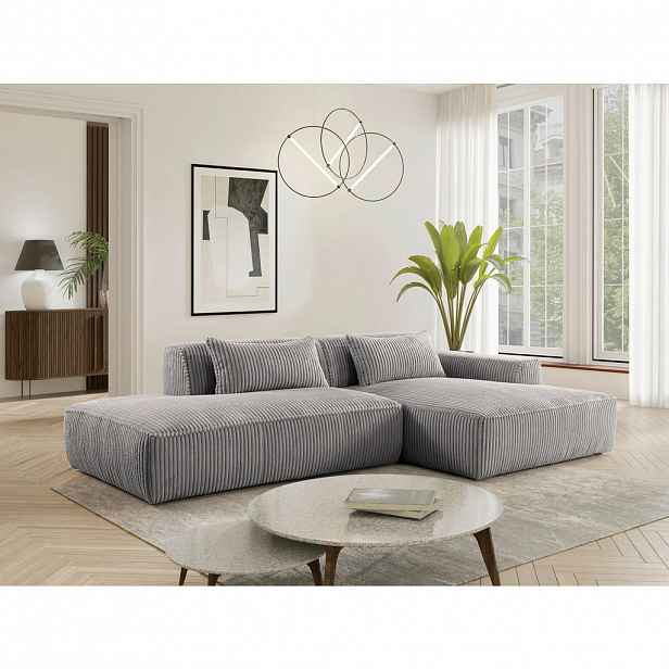 Livetastic ROHOVÁ SEDAČKA, plast, textil, kompozitní dřevo, šedá