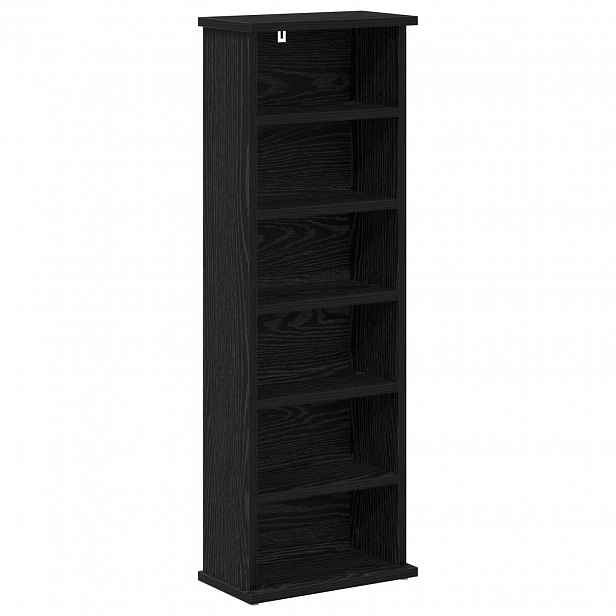 vidaXL CD skříň Černý dub 60 x 17 x 92 cm Kompozitní dřevo