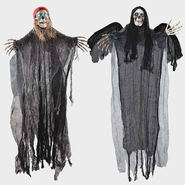 Kostry Halloween Závěsné 2 Ks 100 CM Led Sklizeň Pirát