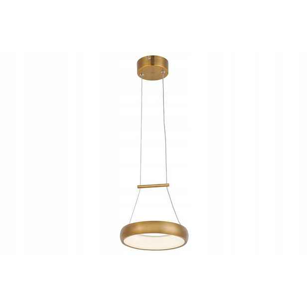 Moderní dekorativní závěsná lampa se zlatým Led okrajem 20 cm Reality
