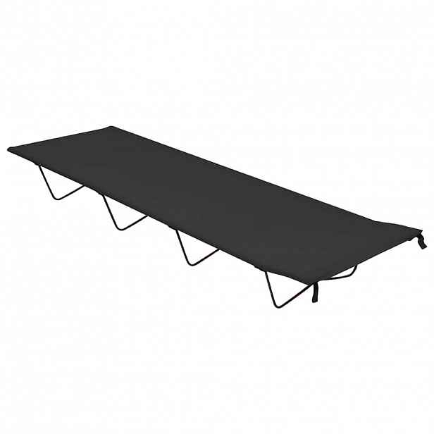 vidaXL Kempingová postel 180 x 60 x 19 cm oxfordská látka ocel černá