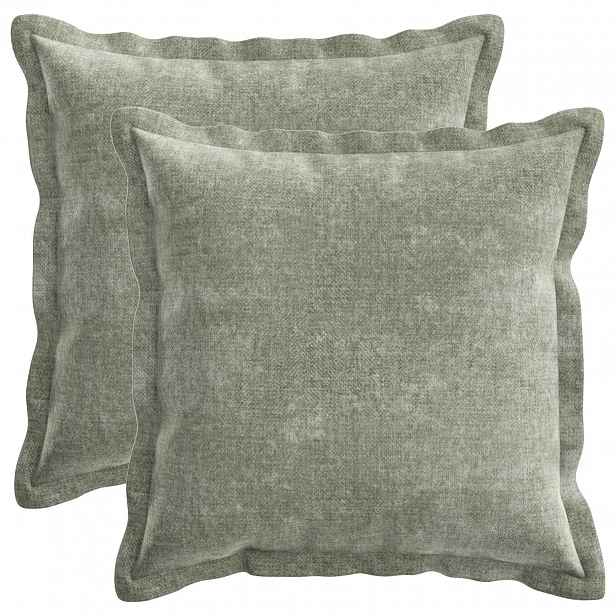 vidaXL Povlak na polštář 2 ks HOUTEN Zelená 30 x 30 cm