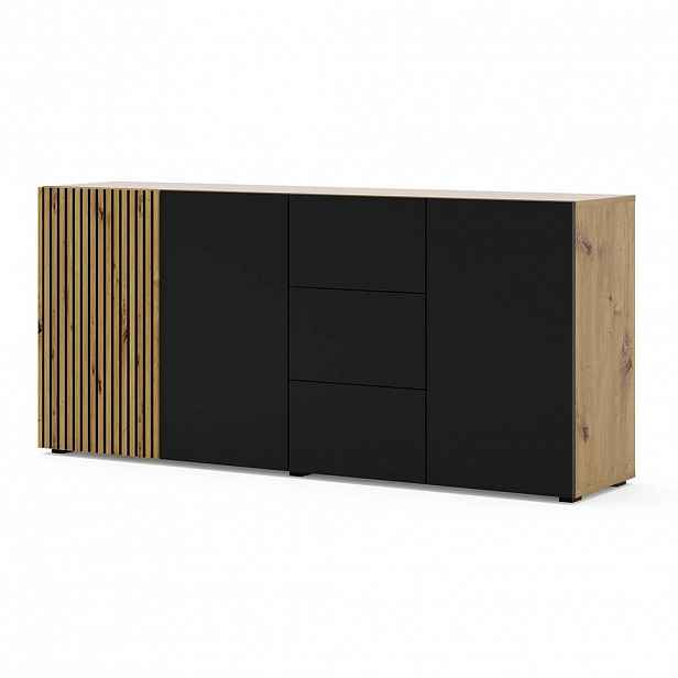 Petits-meubles SIDEBOARD Nera Dřevo a černá