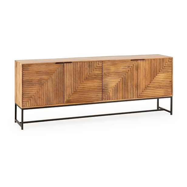 Komoda z mangového dřeva v přírodní barvě 210x80x40 cm Nereida – MOME