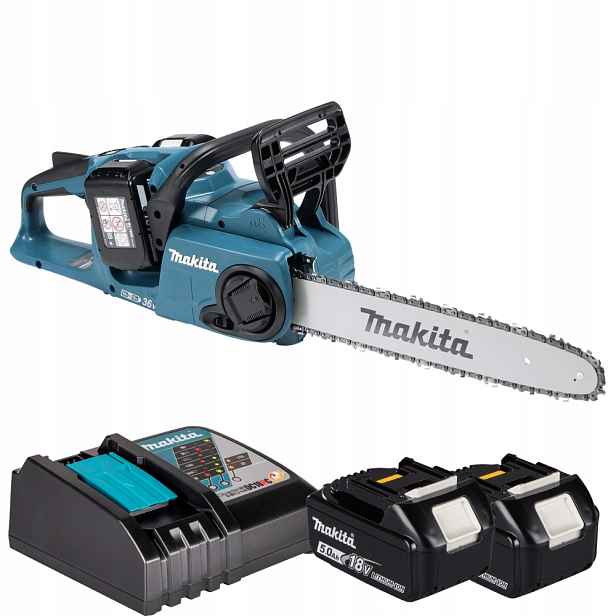Makita Akumulátorová řetězová pila 35 cm 2x18 Lxt Set Aku 2x5,0Ah