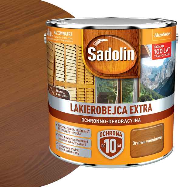 Sadolin Lak na dřevo Extra 2,5L Třešňové Dřevo