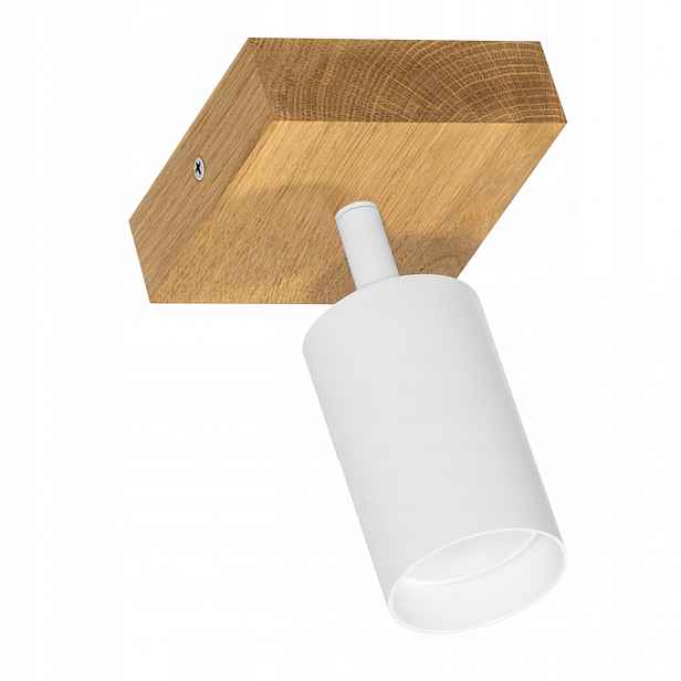 Spot Led stropní svítidlo Dubová Modern 10 cm Bílá GU10 Pohyblivá Nástěnný