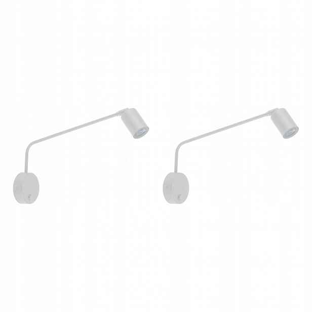 Tk Lighting Sada 2x nástěnných lamp Nástěnné svítidlo Bílá lampa Nex Loft GU10