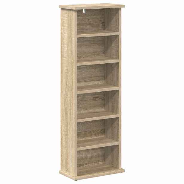 vidaXL CD skříň Dub sonoma 60 x 17 x 92 cm Kompozitní dřevo