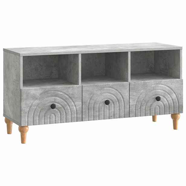 vidaXL Televizní skříň 102 x 34,5 x 50 cm Betonově Šedá