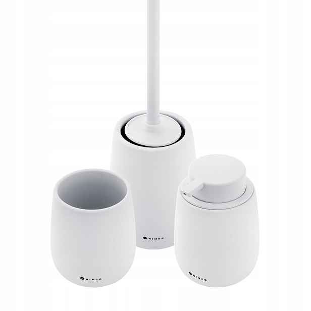 Nimco Tabo doplňky do koupelny a Wc sada bílá dust Ta SET-05