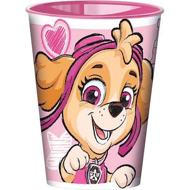 STOR Plastový kelímek Paw Patrol 260ml růžový