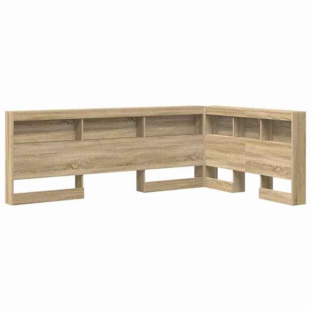 vidaXL Úložné čelo postele Sonoma dub 120 cm Kompozitní dřevo