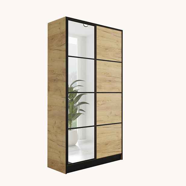 Kier Furniture ŠATNÍ SKŘÍŇ EDEN 2D v2 - 105x205x39 cm - Dub Craft