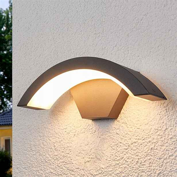 Venkovní Fasádní Lampa Zahradní Nástěnné Svítidlo Soumrakové 18W