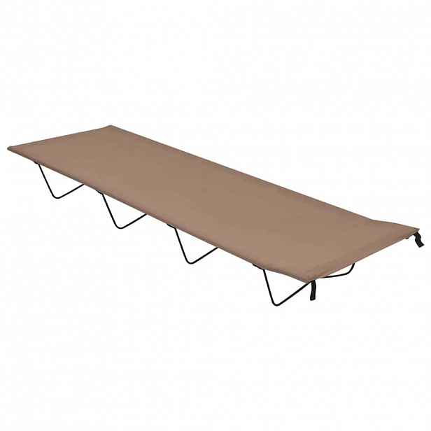 vidaXL Kempingová postel 180 x 60 x 19 cm oxfordská látka ocel taupe