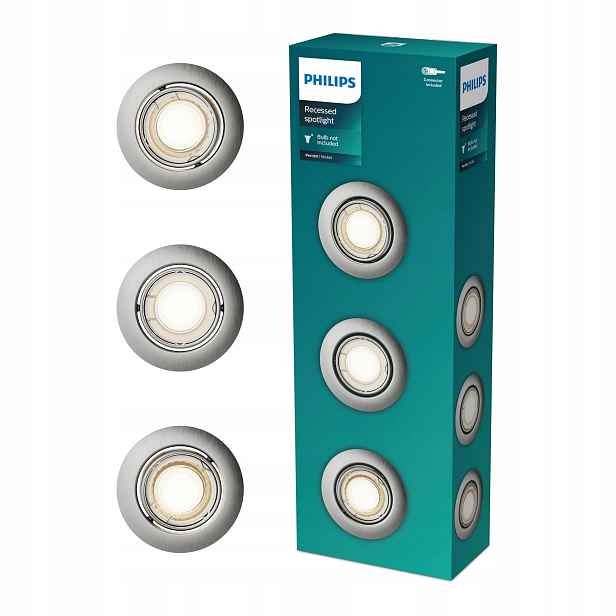 3x Halogenové podomítkové Led svítidlo GU10 s pohyblivou funkcí Peridot Philips