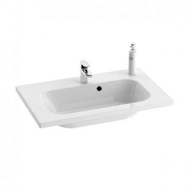 Umyvadlo Ravak Chrome 80x49 cm otvor pro baterii uprostřed XJG01180000