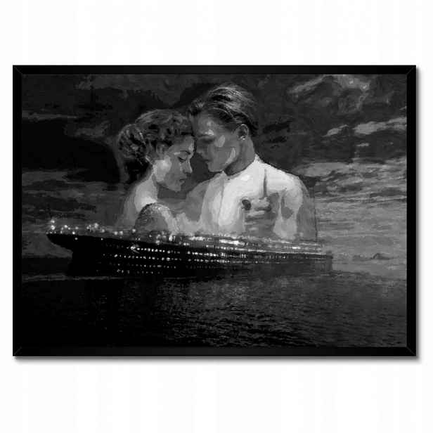Plakáty v rámu 70x50 Titanic Černobílé