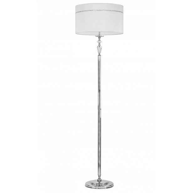 Podlahová lampa Hilton Stříbrná Šedá Abažur 3xE27 168 cm Stojací lampa Dům