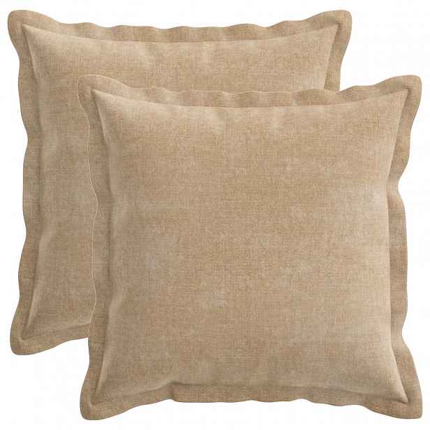 vidaXL Povlak na polštář 2 ks HOUTEN Taupe 30 x 30 cm