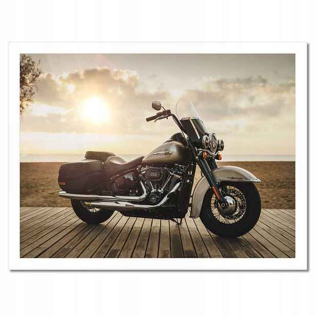 Plakáty v rámu 40x30 Harley Davidson Motocykl