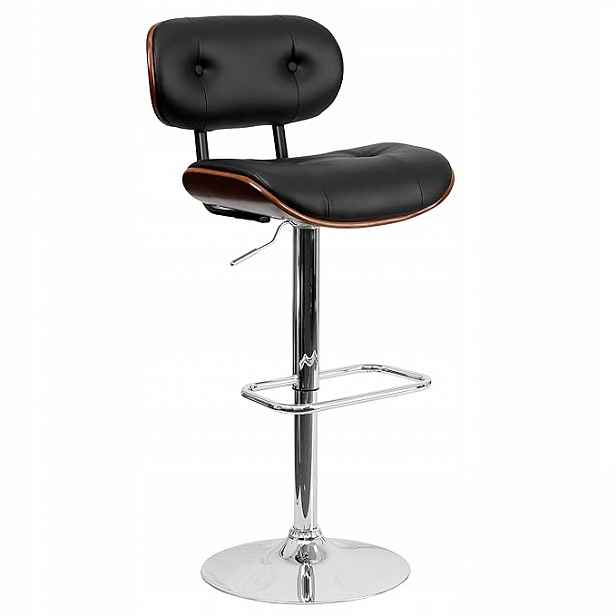 Barová židle Flash Furniture Walnut Bentwood s nastavitelnou výškou