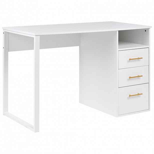 Beliani PSACÍ STŮL Bílý 120/60 cm Zerlay