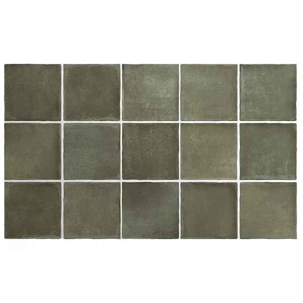 Obklad Equipe Argile khaki 10x10 cm mat ARGILE10KH