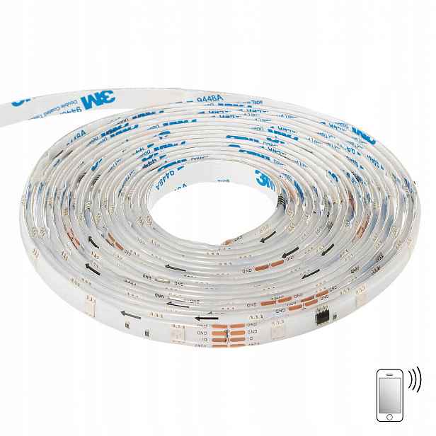 Led Páska 5 m Ovládaná na bluetooth a na dálkové ovládání Barevná Rgb