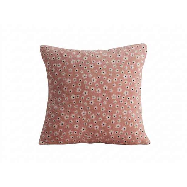 Oboustranný povlak na polštářek DUO SENSE DAISELLE 45x45 cm mikroplyš/flanel, růžový