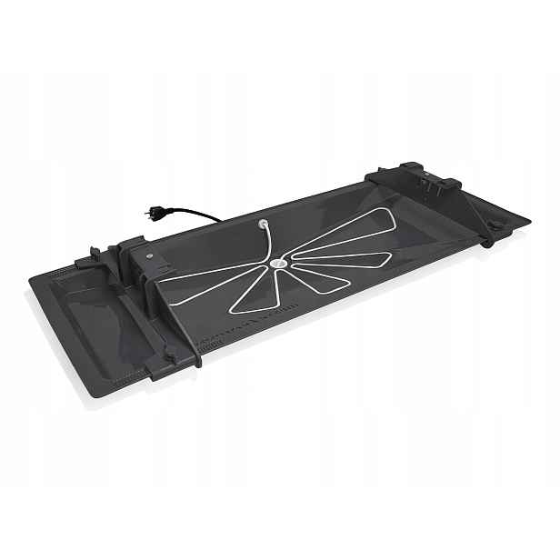 Vyhřívaná odkapávací miska 105 x 40 cm pro tepelné čerpadlo, ohřívač 6 m a termostat