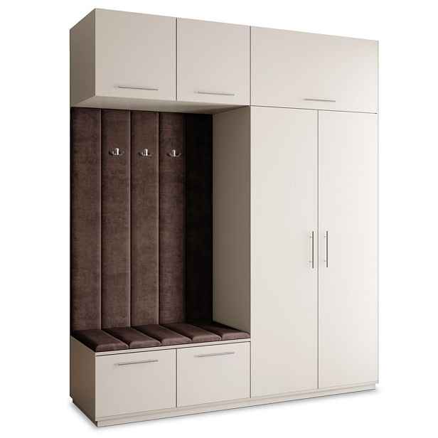 MASSENO MODERNÍ PŘEDSÍŇOVÁ SESTAVA REMA, 200/240/60 cm, kašmírová