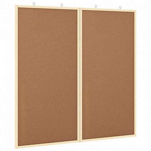 vidaXL Informační nástenka 80 x 80 x 1.4 cm Masivní borovicové dřevo