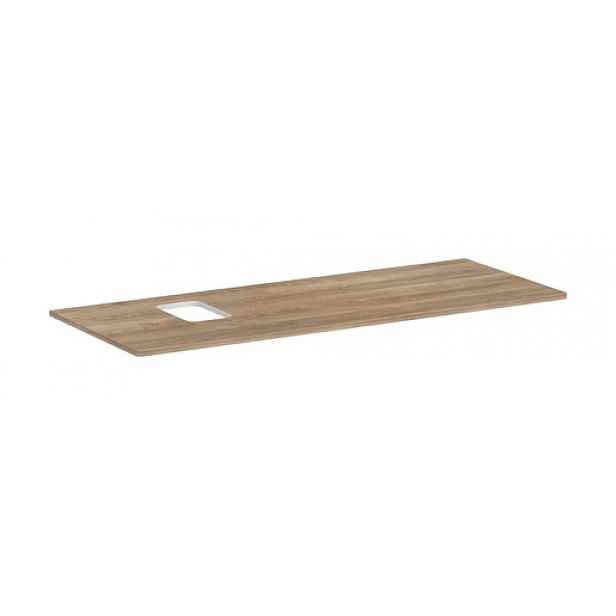 Deska pod umyvadlo Hansgrohe Xelu Q 136x1,6x55 cm přírodní dub 54123230