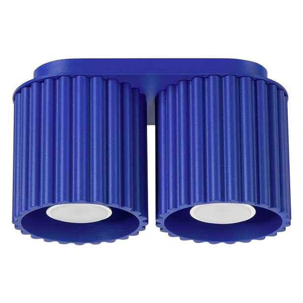 Modré kovové bodové svítidlo 10x21 cm Zora – Sollux