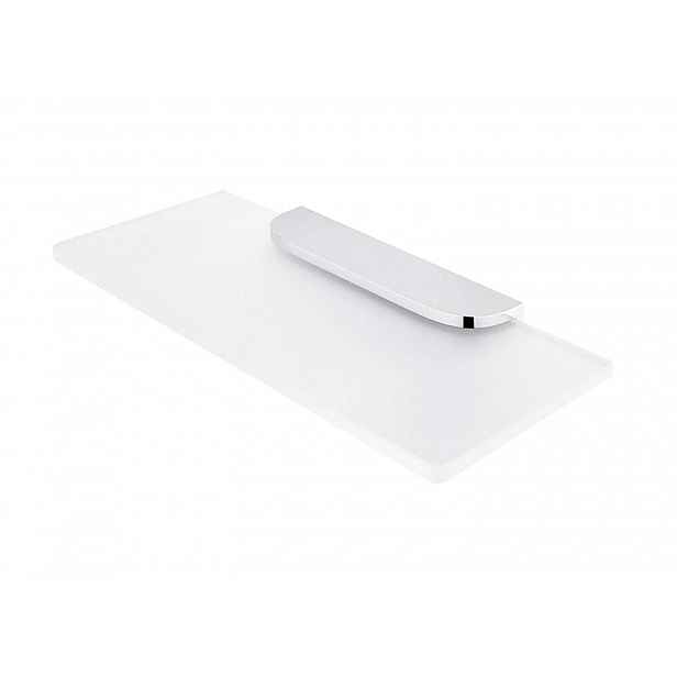 Nimco Nikau - Polička, délka 20 cm, matné sklo/chrom NK 30091B-20-26
