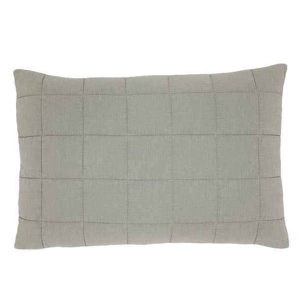 Povlak na polštář Aix Vintage z oprané bavlny jemně opálové barvy – 60*40 cm Chic Antique