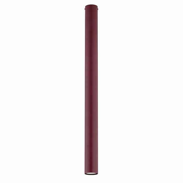 Stropní svítidlo Tecno 1-bodová GU10 bordó 80 cm