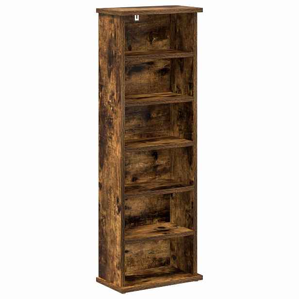 vidaXL CD skříň Kouřový dub 60 x 17 x 92 cm Kompozitní dřevo