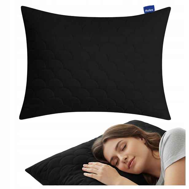 2x Sada Polštář 60x70 cm na spaní Antialergický Prošívaná Vysoká zip