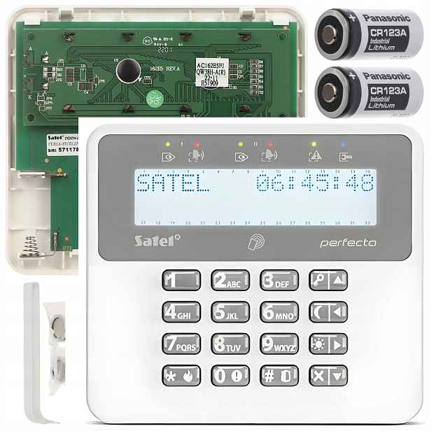 Bezdrátový LCD manipulátor Satel PRF-LCD-A2 Led klávesnice pro ústředny