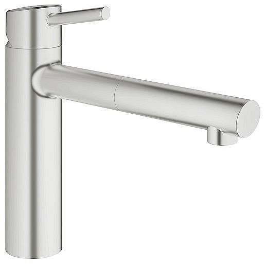 Dřezová baterie Grohe Concetto New s vytahovací sprškou supersteel 31129DC1