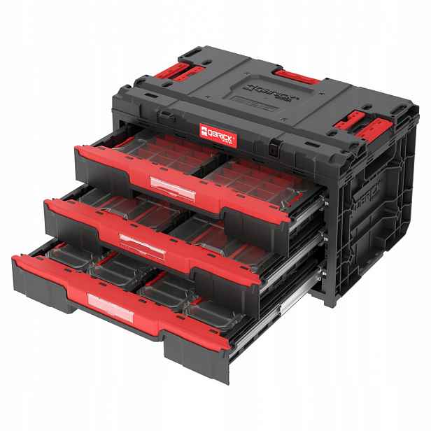Krabička s organizérem Qbrick SystemOneDrawe3 Toolbox 2.0 Compact Set
