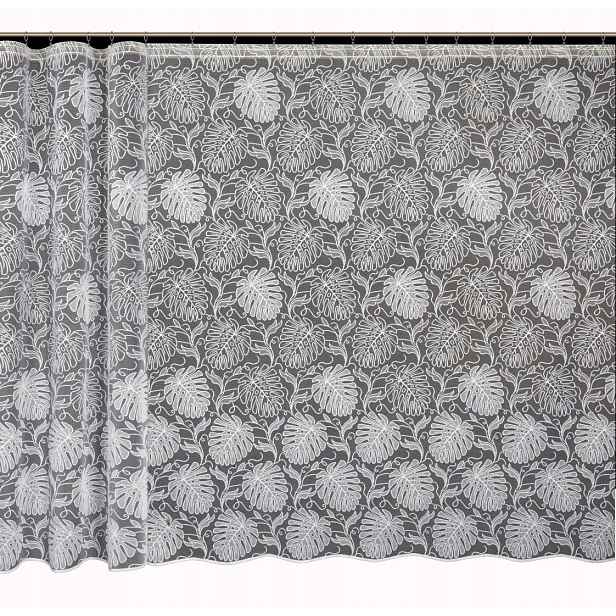 Mg Záclona žakár 4550 Bílá 300X160 cm Hotová S Páskou M