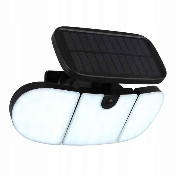 Solární Led reflektor Solar Černý Moderní senzor Globo Lighting