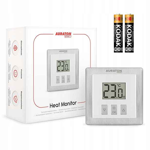 Bezdrátový Termostat, Regulátor Teploty, Monitor Auraton Smart